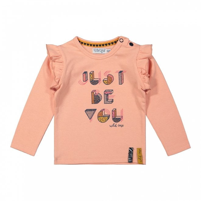 dirkje girls shirt pink ruffles dirkje girls shirt pink ruffles