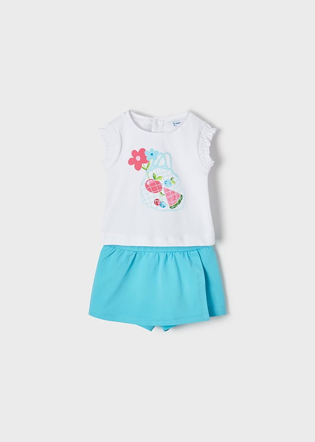 σορτς ecofriends baby κοριτσι id L σετ σορτς ecofriends baby κοριτσι τυρκουάζ