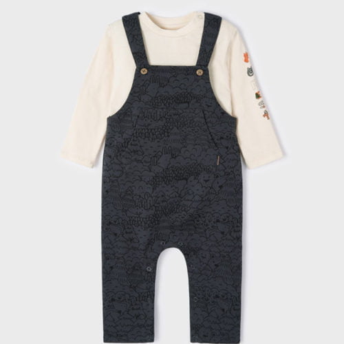 σαλοπετα με μπλουζα βαμβακερη baby id L