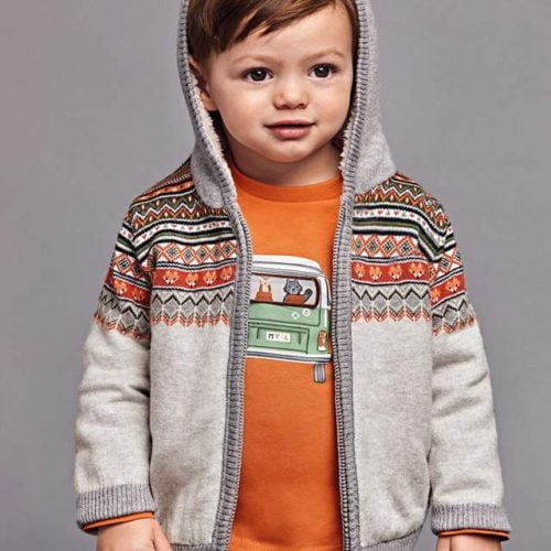 πλεκτη με φοδρα γουνακι baby id L