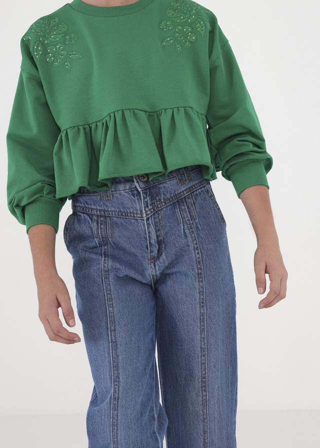 τζιν slouchy ψηλομεσο απο βαμβακι κοριτσι id L τζιν slouchy ψηλομεσο απο βαμβακι κοριτσι id L