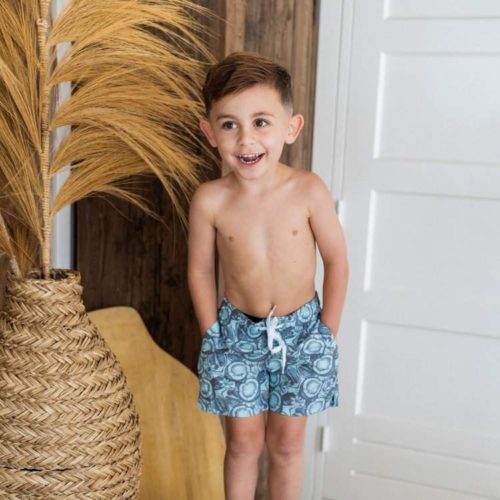 koko noko boys swimming shorts light blue coconuts
