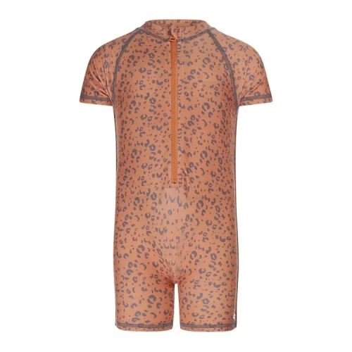 koko noko girls uv swimming costume orange panther