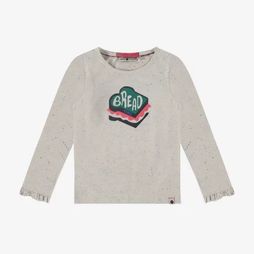 Stains StoriesBabyfaceGirlsDrop LST shirtBreadSpeckledOffWhite BBE beetlesandbugs