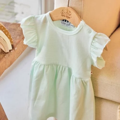 dirkje girls pack dress white mint green