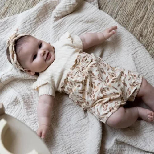 dirkje girls baby set romper shorts hairband off w
