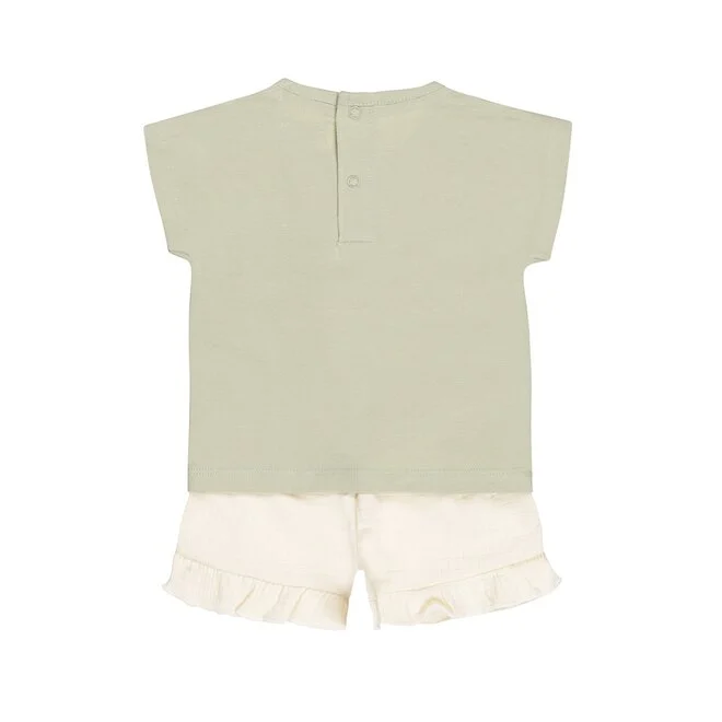 dirkje girls baby set t shirt shorts soft green of dirkje girls baby set t shirt shorts soft green of