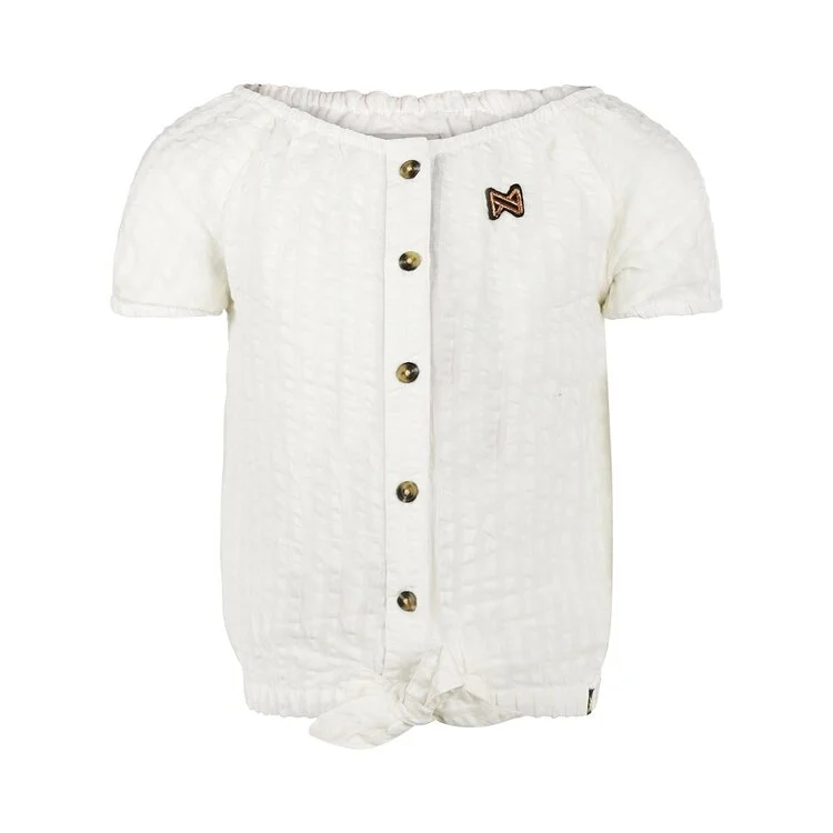 koko noko girls blouse off white buttons koko noko girls blouse off white buttons