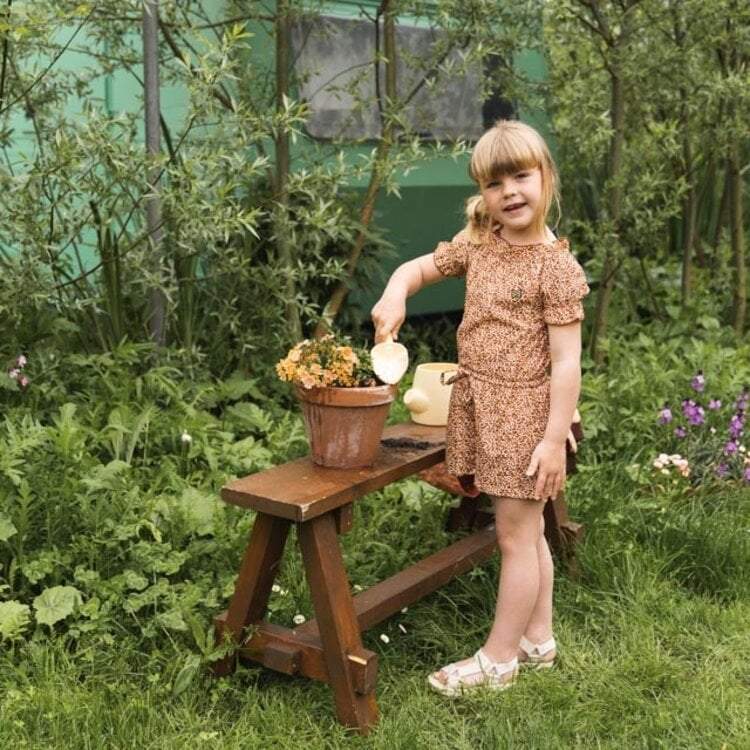 koko noko girls jumpsuit short brown panther koko noko girls jumpsuit short brown panther