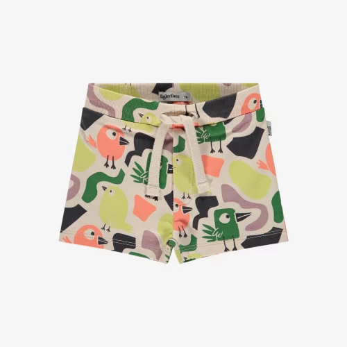 BabyfaceNewbornBabyBoys BabyJoggShortsAOPBirdCream NWB beetlesandbugs ()
